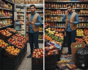 چیدمان صحیح قفسه برای کاهش ضایعات سوپرمارکت با روش FEFO