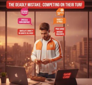 استراتژی متفاوت در رقابت با اسنپ مارکت