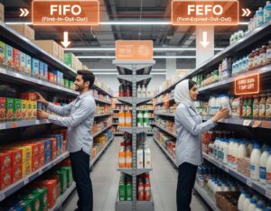 قفسهبندی اصولی در انبارداری سوپرمارکت برای دسترسی آسان به کالاها